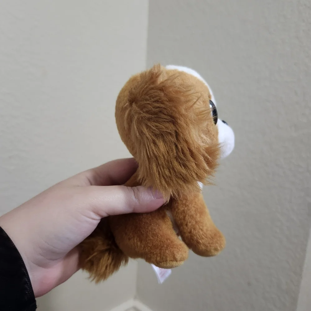 Ty Brown and White Plush Dog Toy‎ with Floppy Ears